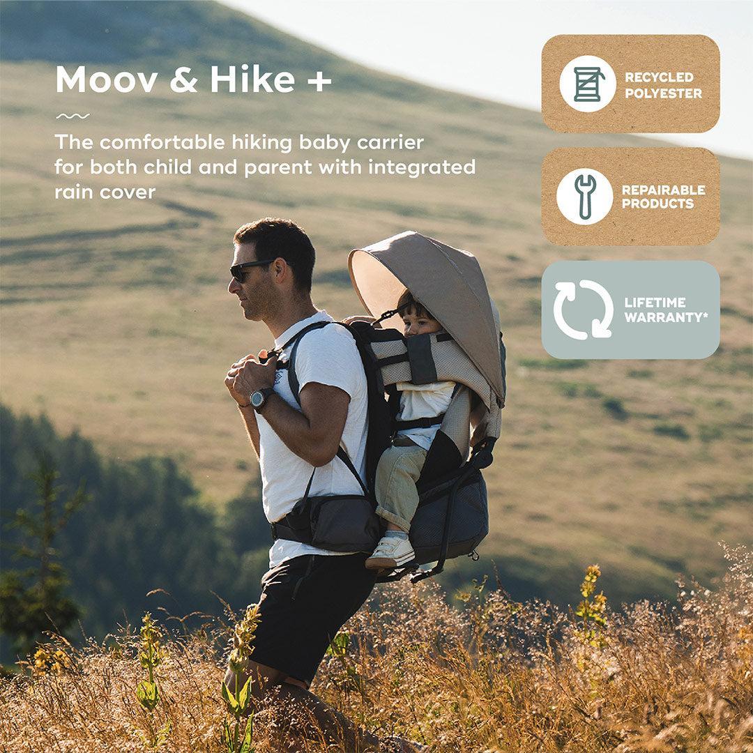 Babymoov Moov & Hike Baby Carrier & Raincover Bundle Set - Dune-Baby Carriers-Dune- | Natural Baby Shower