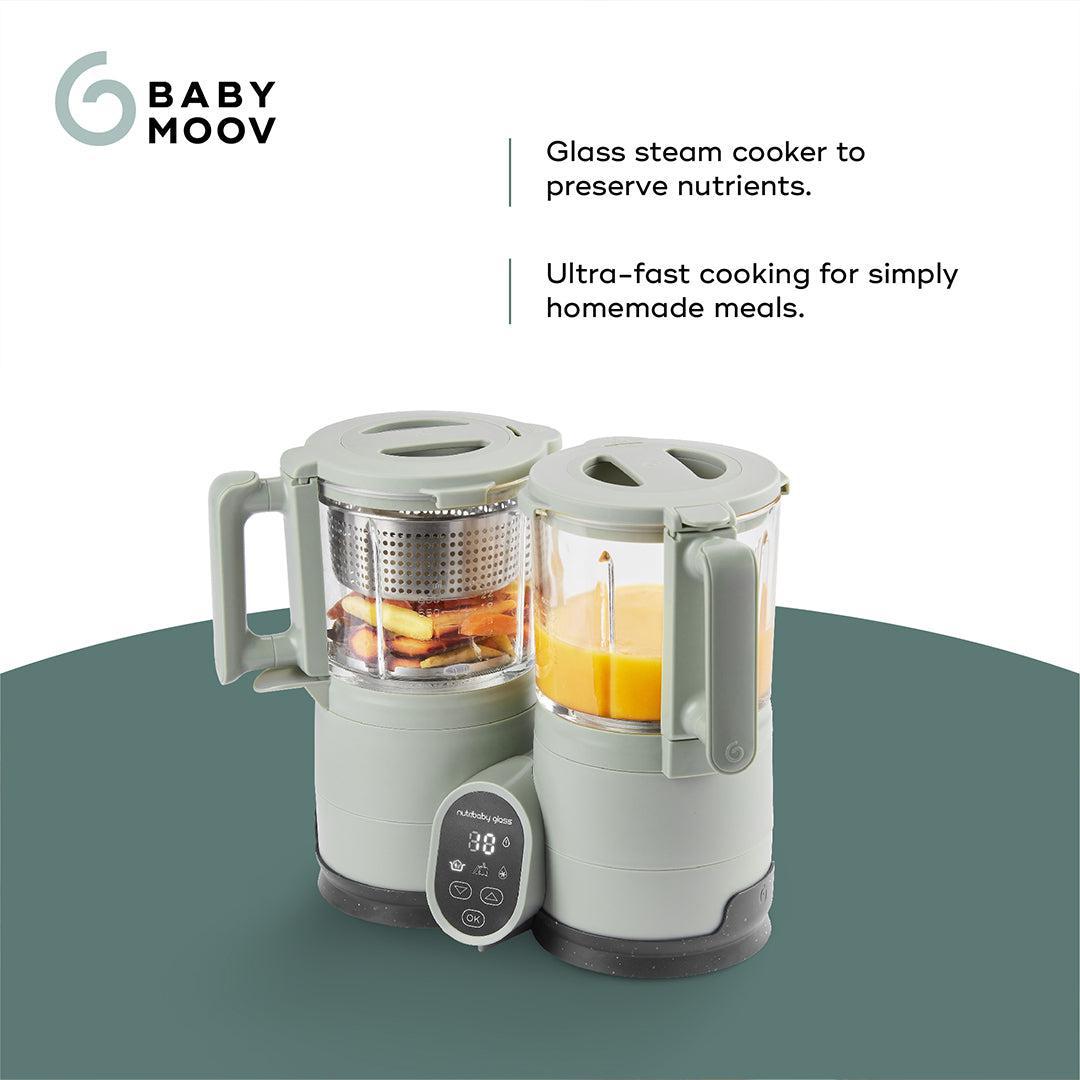 Babymoov Nutribaby Glass Baby Food Maker Green - Main Image