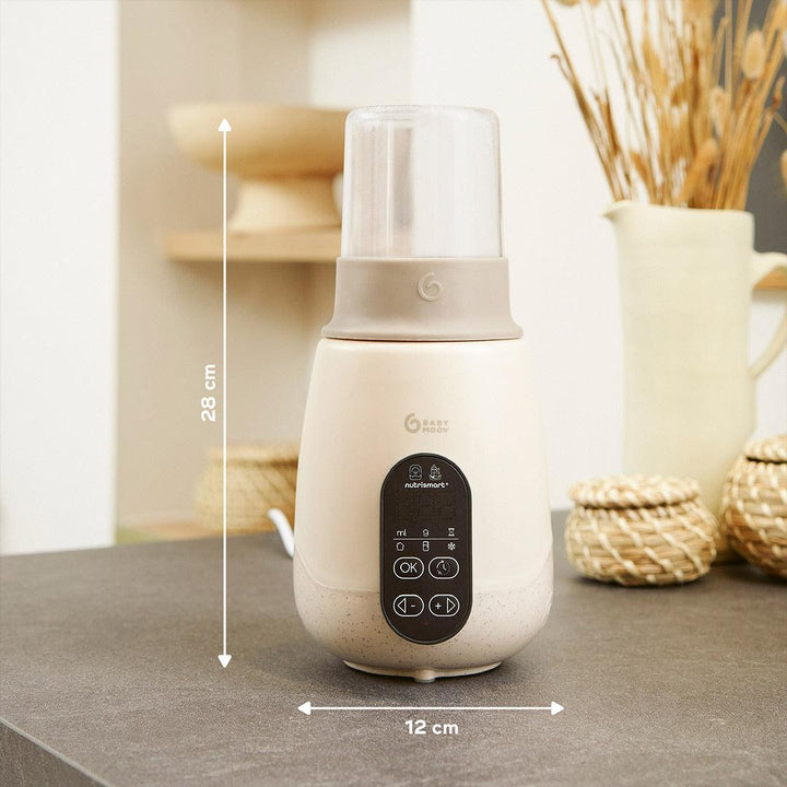 Babymoov NutriSmart+ 4 in 1 Bottle Warmer & Steriliser - with 12v Travel Adaptor - Mineral Beige-Bottle Warmers-Mineral Beige-Each | Natural Baby Shower