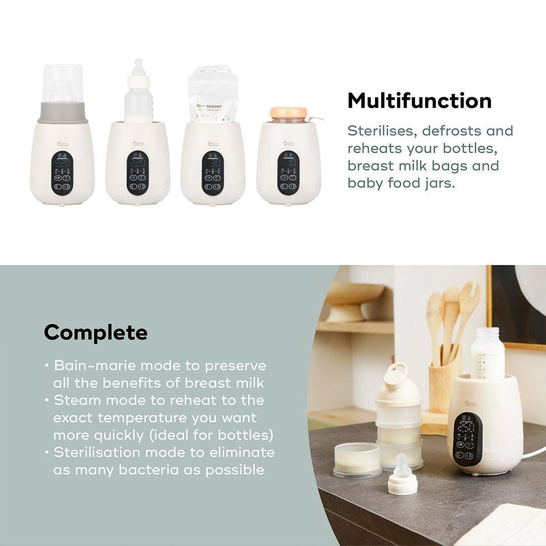 Babymoov NutriSmart+ 4 in 1 Bottle Warmer & Steriliser - with 12v Travel Adaptor - Mineral Beige-Bottle Warmers-Mineral Beige-Each | Natural Baby Shower
