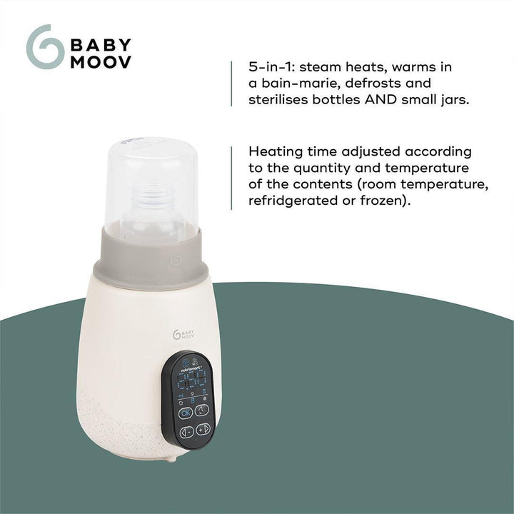 Babymoov NutriSmart+ 4 in 1 Bottle Warmer & Steriliser - with 12v Travel Adaptor - Mineral Beige-Bottle Warmers-Mineral Beige-Each | Natural Baby Shower