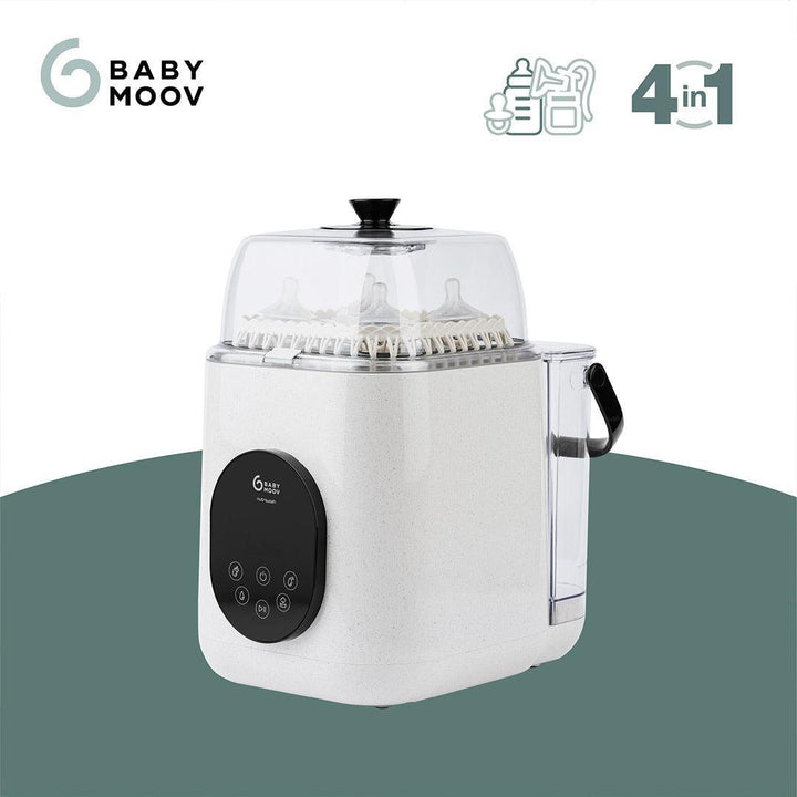 Babymoov NutriWash 4 in 1 Bottle Washer, Steriliser, Dryer & Storer - Mineral Beige-Bottle Cleaners-Mineral Beige-Each | Natural Baby Shower