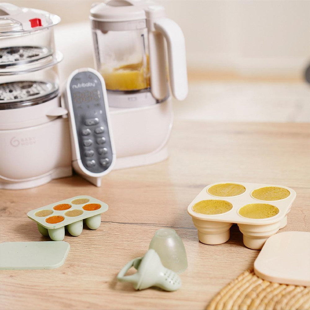 Babymoov Silicone Containers & Feeder Set - Green-Food Storage-Green-Each | Natural Baby Shower