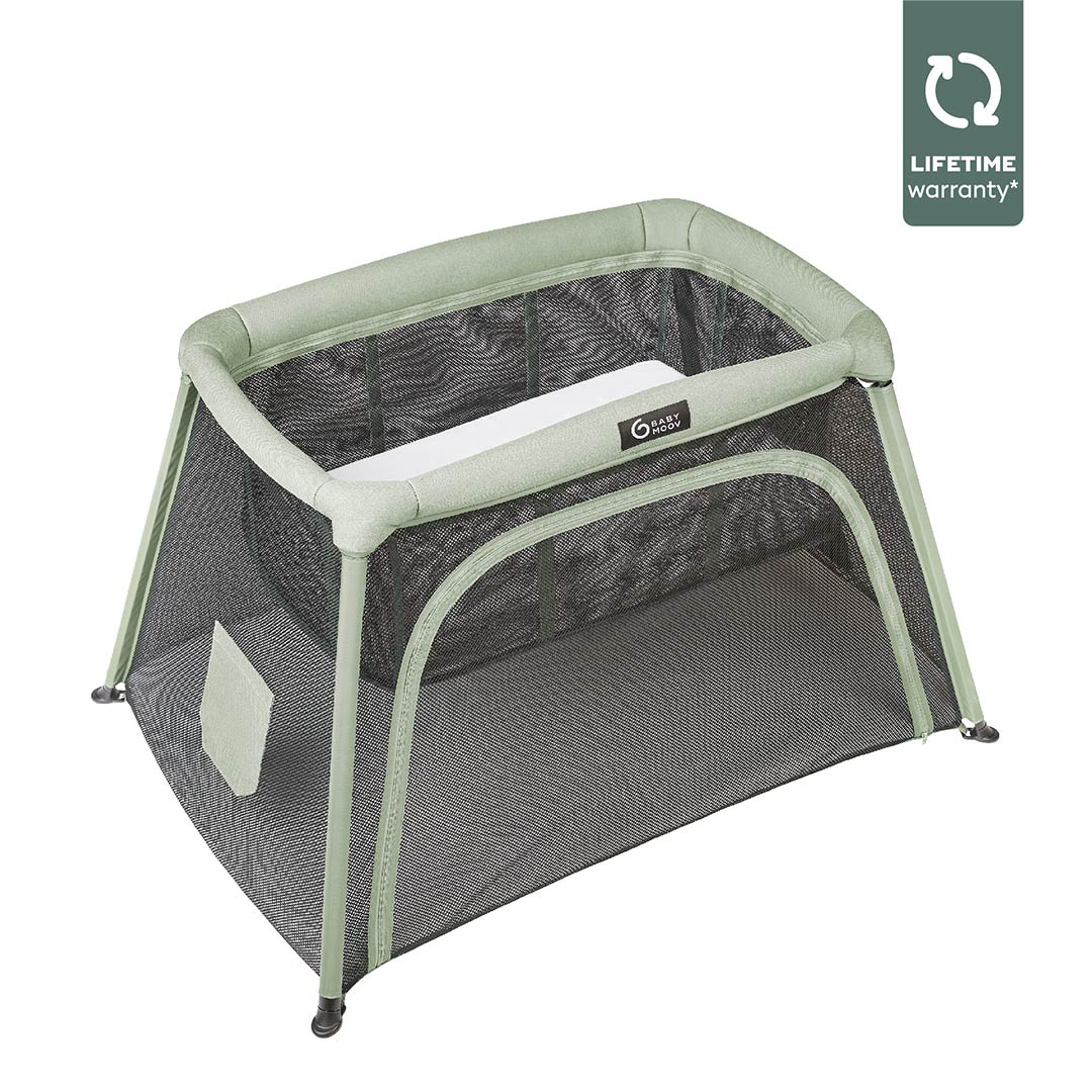 Babymoov Travel Cot 3 in 1 Moov & Comfy - Sage-Travel Cots-Sage- | Natural Baby Shower