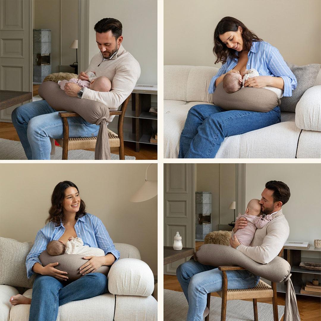 bbhugme Nursing Pillow - Hazel Brown-Nursing Pillows-Hazel Brown- | Natural Baby Shower