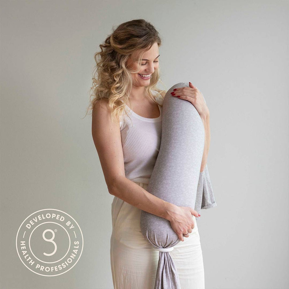 bbhugme Nursing Pillow - Grey Melange-Nursing Pillows-Grey Melange- | Natural Baby Shower