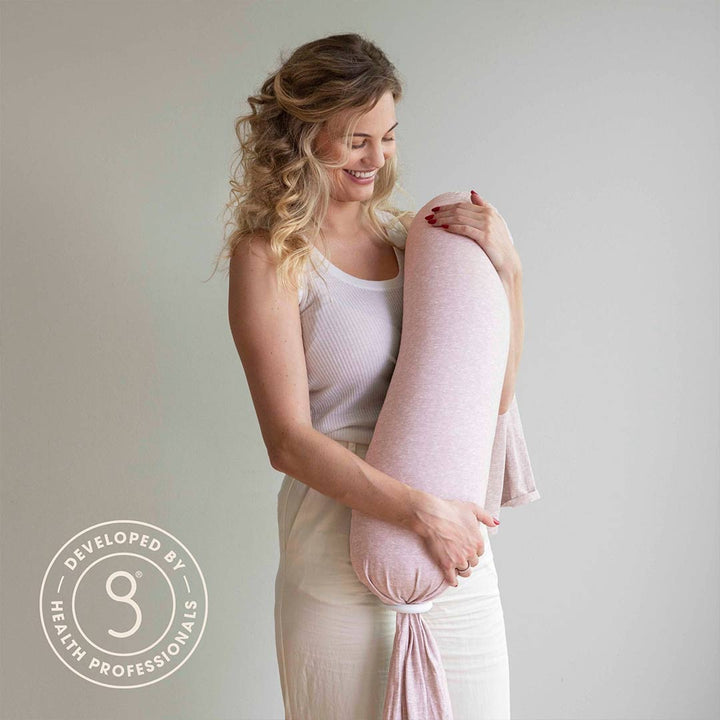 bbhugme Nursing Pillow - Pink Melange-Nursing Pillows-Pink Melange- | Natural Baby Shower