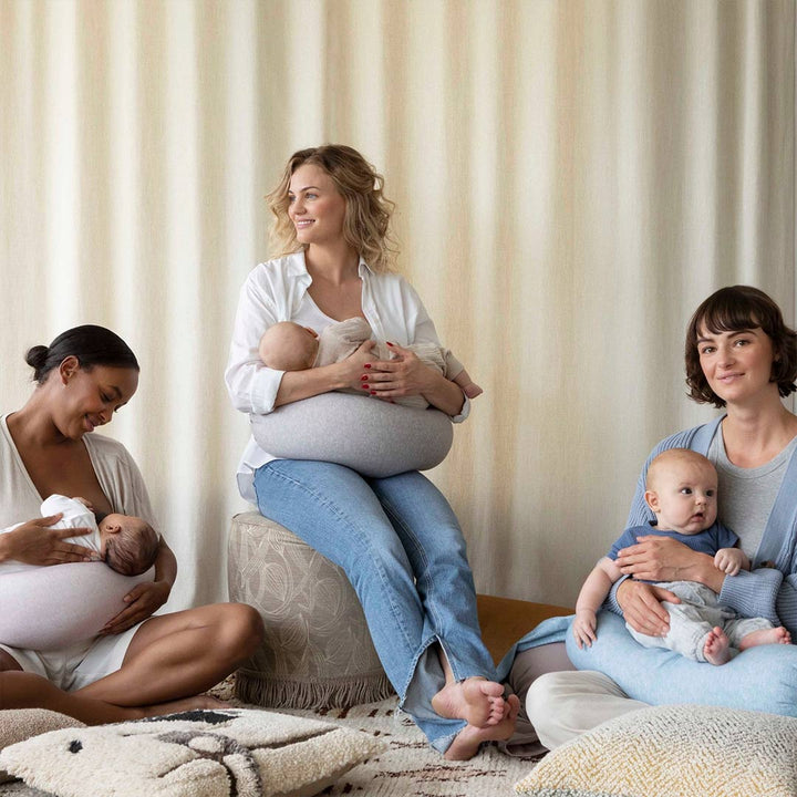 bbhugme Nursing Pillow - Pink Melange-Nursing Pillows-Pink Melange- | Natural Baby Shower