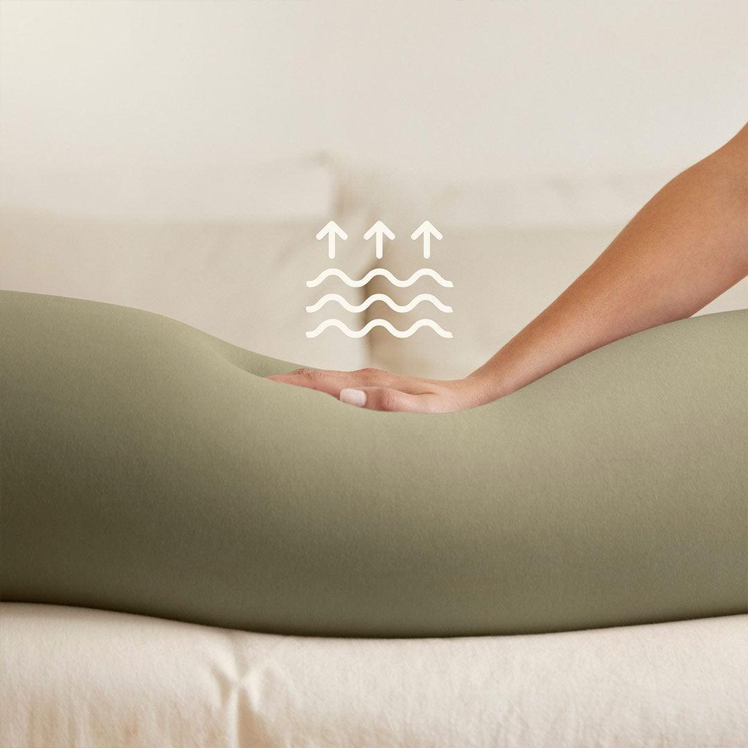 bbhugme Pregnancy Pillow - Dusty Olive-Pregnancy Pillows- | Natural Baby Shower