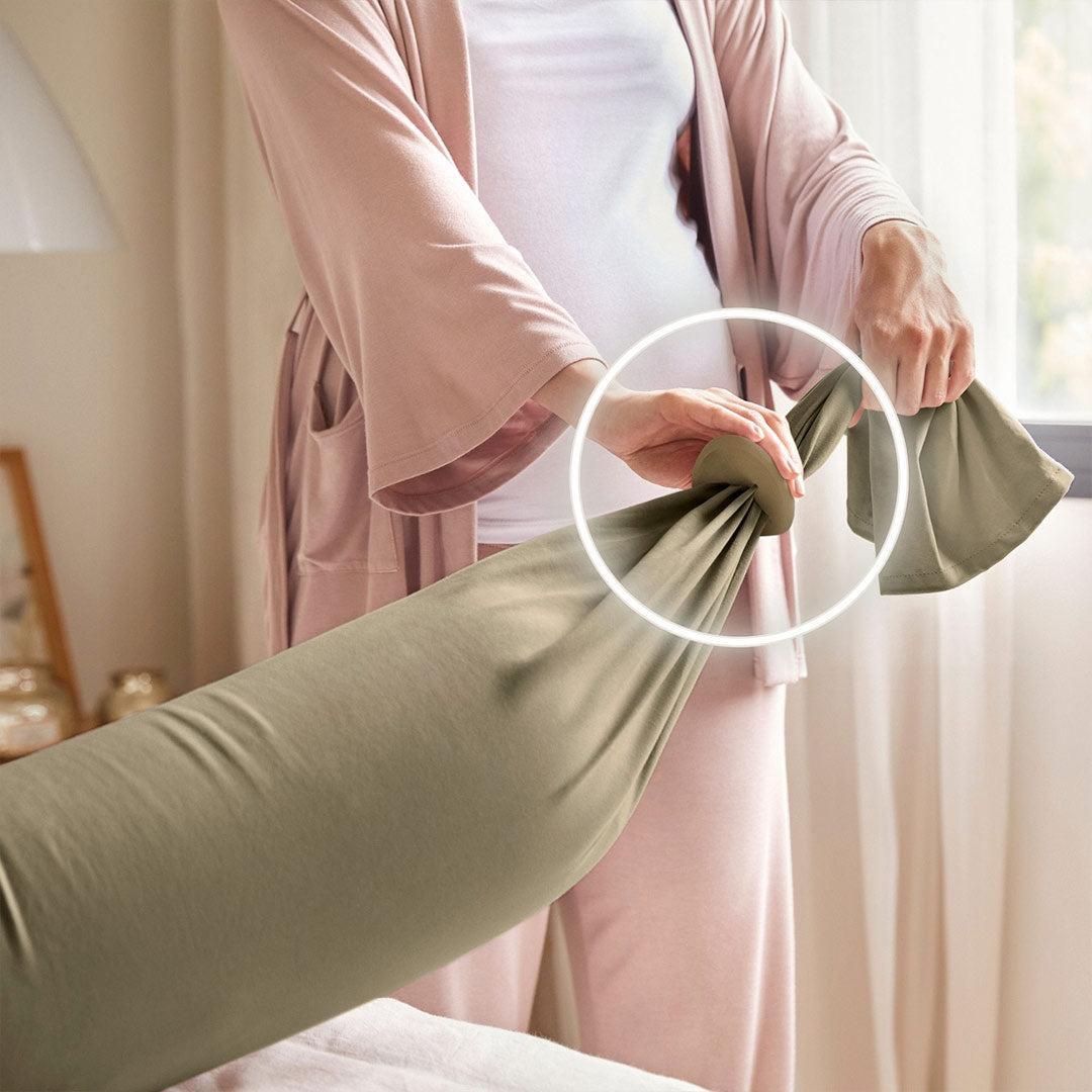 bbhugme Pregnancy Pillow - Dusty Olive-Pregnancy Pillows- | Natural Baby Shower