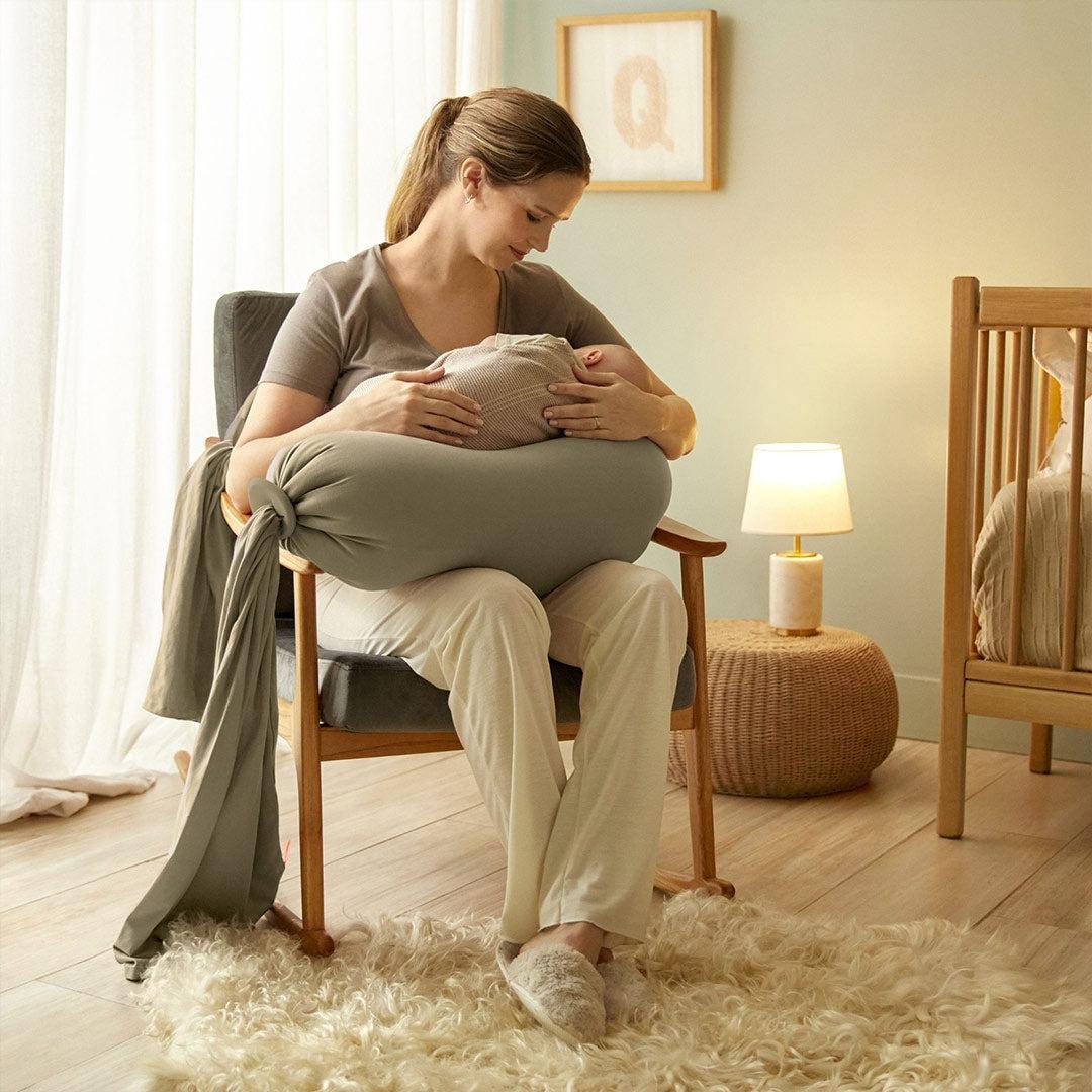 bbhugme Pregnancy Pillow - Dusty Olive-Pregnancy Pillows- | Natural Baby Shower