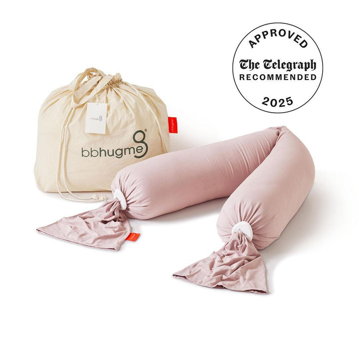 bbhugme Pregnancy Pillow - Dusty Pink-Pregnancy Pillows-Dusty Pink- | Natural Baby Shower