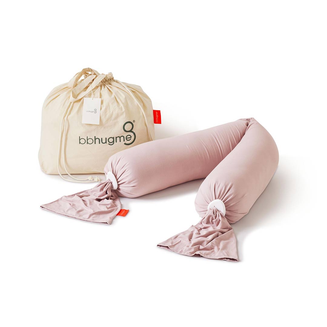 bbhugme Pregnancy Pillow - Dusty Pink-Pregnancy Pillows-Dusty Pink- | Natural Baby Shower