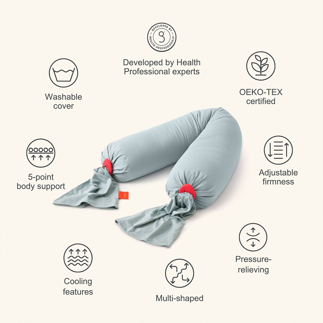 bbhugme Pregnancy Pillow - Eucalyptus-Pregnancy Pillows- | Natural Baby Shower