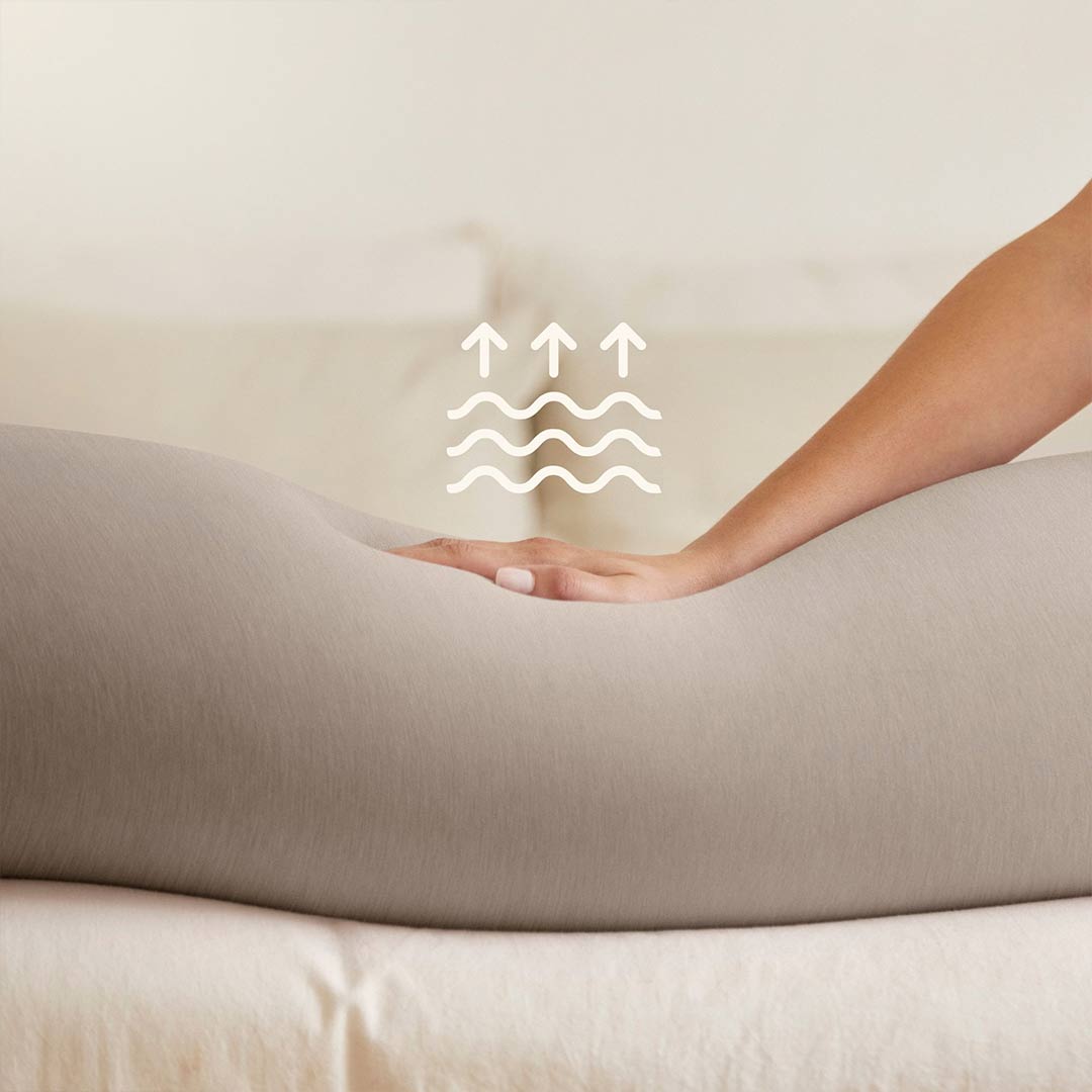 bbhugme Pregnancy Pillow - Seashell Beige/Sand-Pregnancy Pillows-Seashell Beige/Sand- | Natural Baby Shower