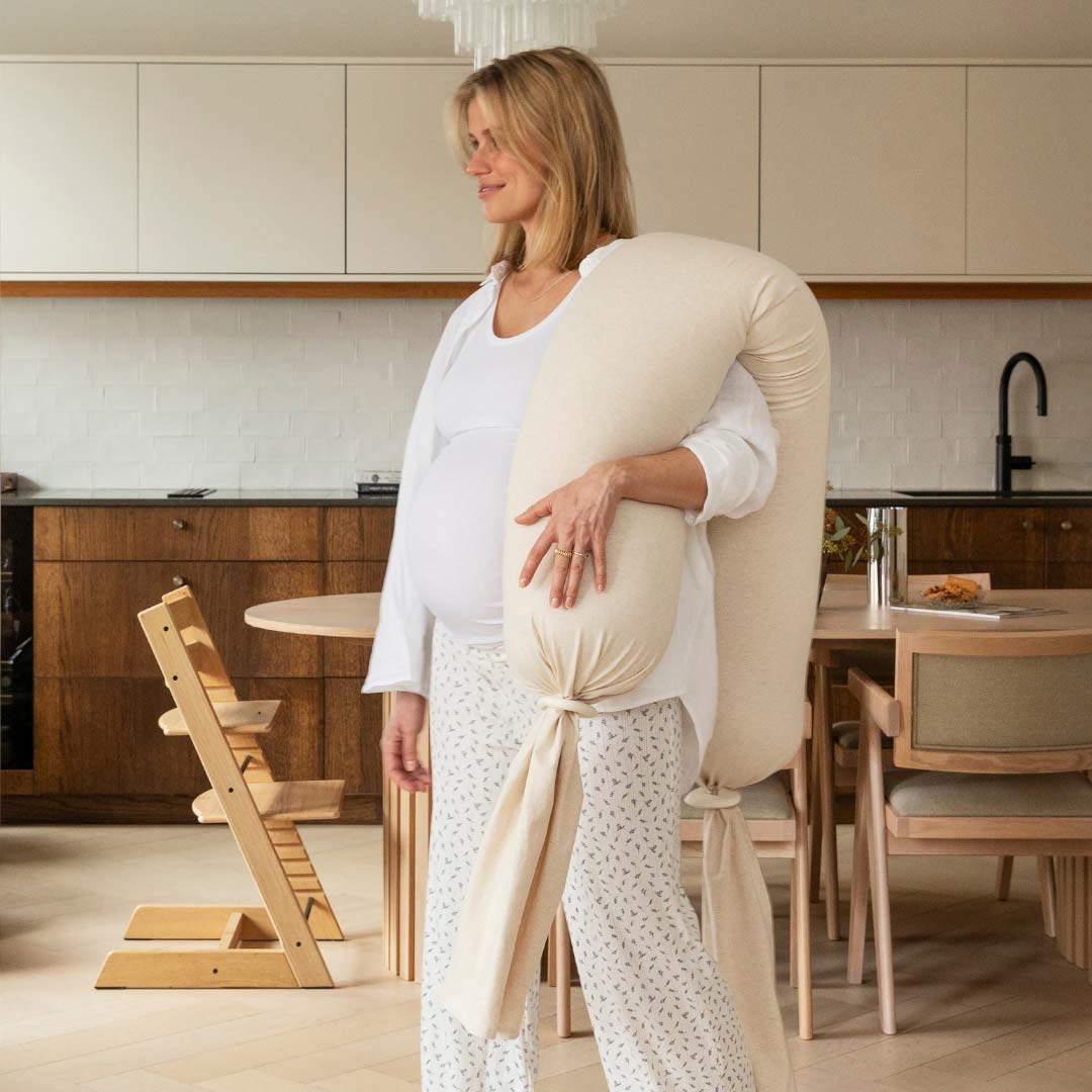 bbhugme Pregnancy Pillow - Soft White-Pregnancy Pillows-Soft White- | Natural Baby Shower