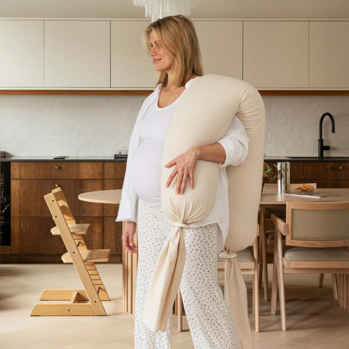 bbhugme Pregnancy Pillow - Soft White-Pregnancy Pillows-Soft White- | Natural Baby Shower