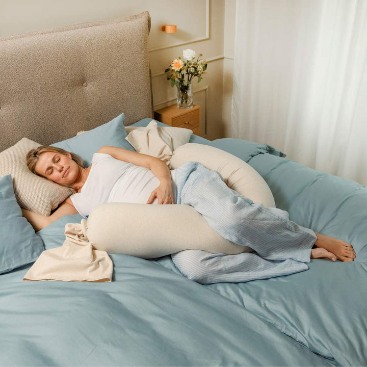 bbhugme Pregnancy Pillow - Soft White-Pregnancy Pillows-Soft White- | Natural Baby Shower