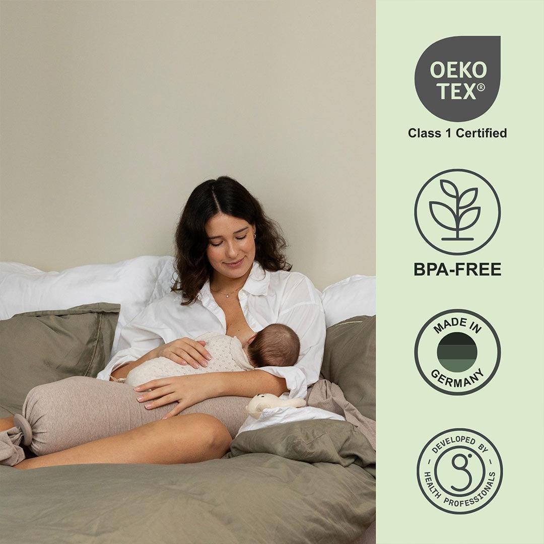 bbhugme Nursing Pillow - Seashell Beige-Nursing Pillows-Seashell Beige- | Natural Baby Shower