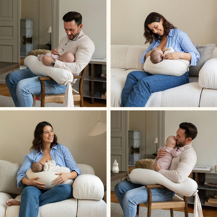 bbhugme Nursing Pillow - Soft White-Nursing Pillows-Soft White- | Natural Baby Shower
