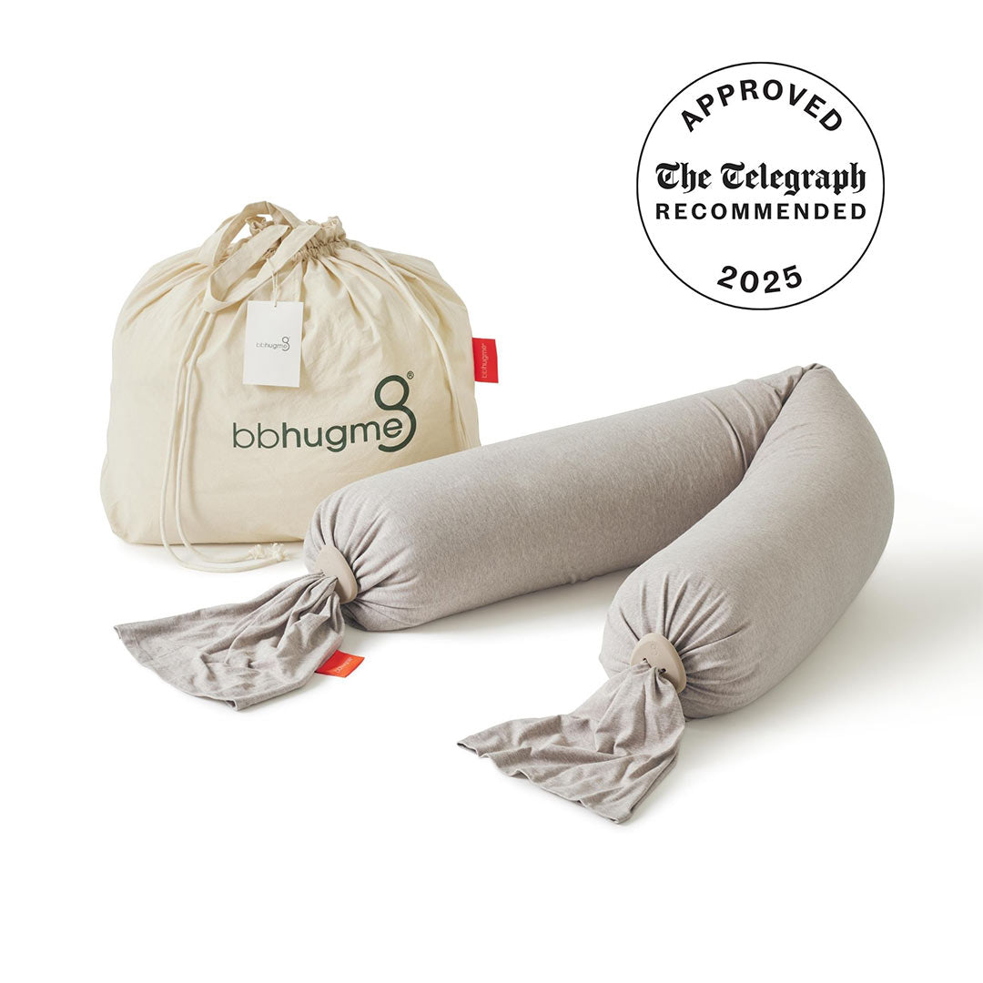 bbhugme Pregnancy Pillow - Seashell Beige/Sand-Pregnancy Pillows-Seashell Beige/Sand- | Natural Baby Shower