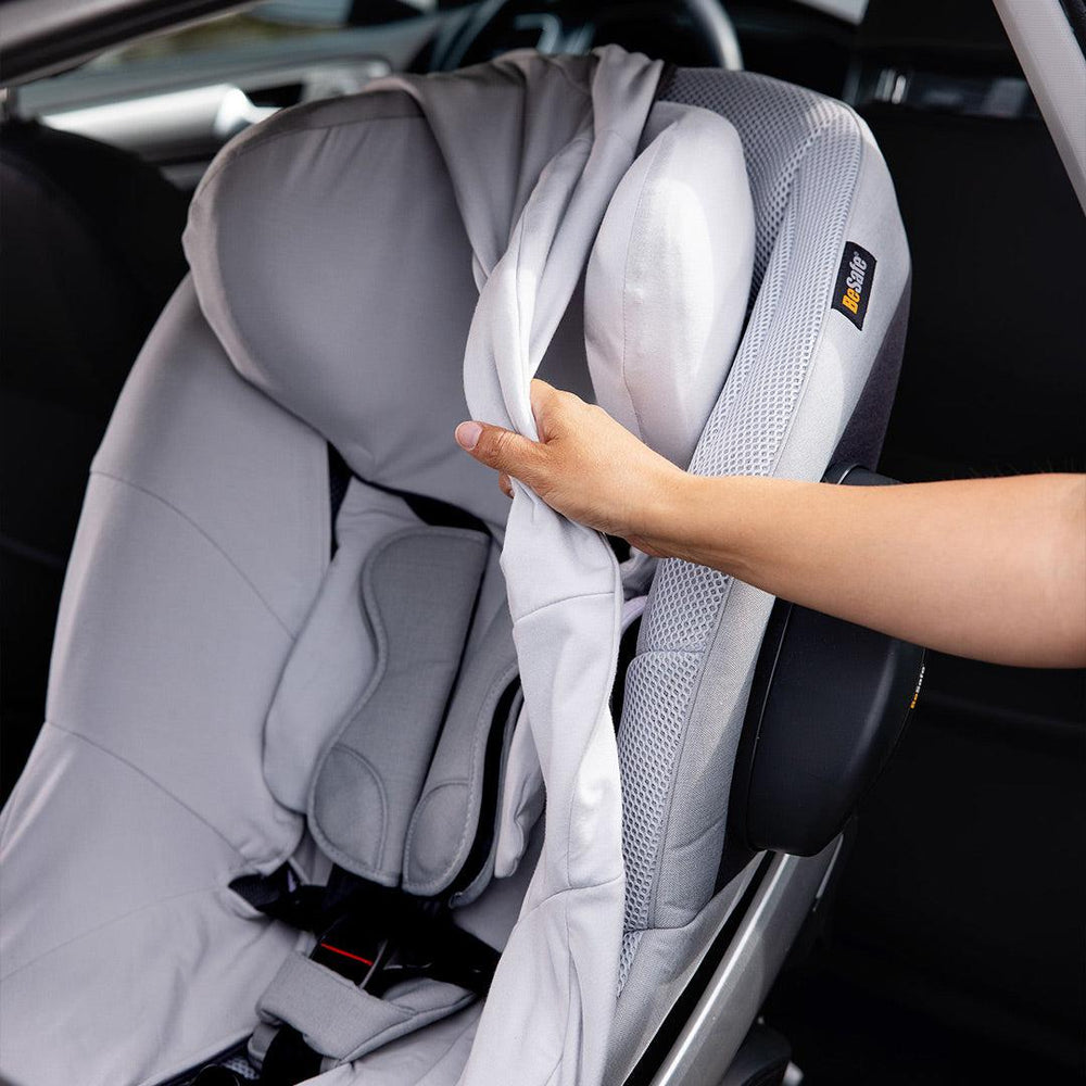 BeSafe Stretch Child Car Seat Cover - Glacier Grey-Car Seat Covers-Glacier Grey- | Natural Baby Shower