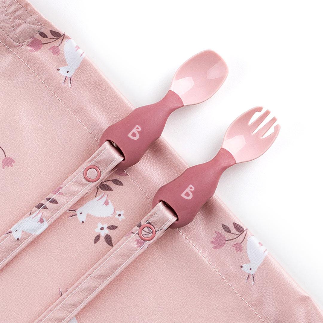 Bibado Handi No Drop Baby Cutlery - Blush-Cutlery-Blush- | Natural Baby Shower