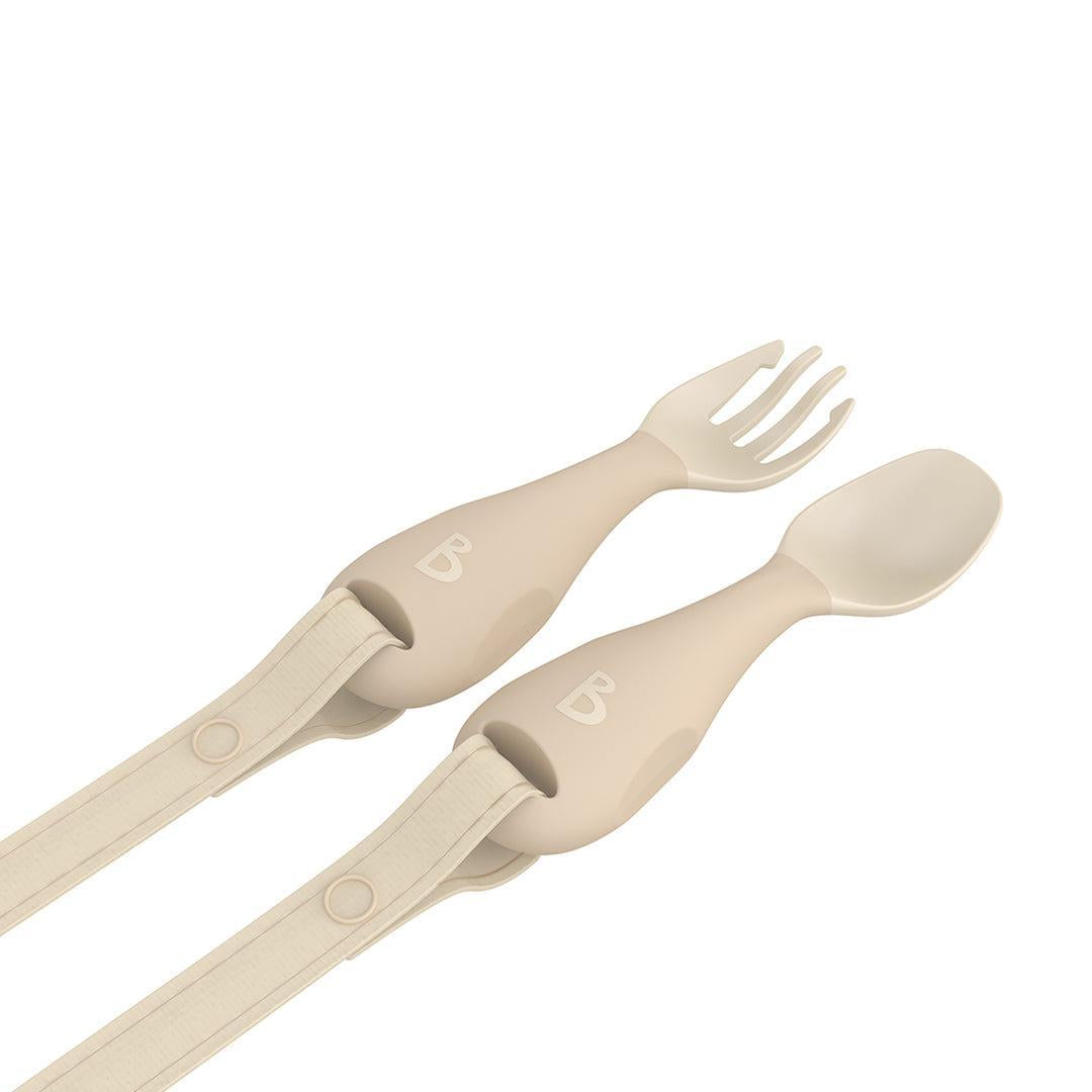 Bibado Handi No Drop Baby Cutlery - Fawn-Cutlery-Fawn- | Natural Baby Shower