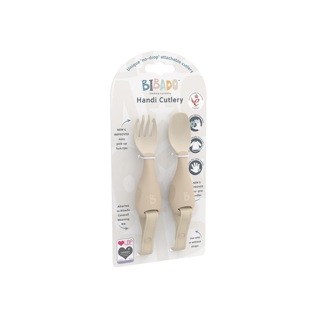 Bibado Handi No Drop Baby Cutlery - Fawn-Cutlery-Fawn- | Natural Baby Shower