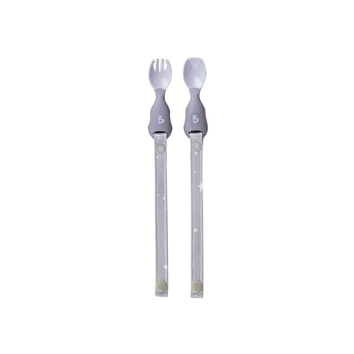 Bibado Handi No Drop Baby Cutlery - Mist-Cutlery-Mist- | Natural Baby Shower
