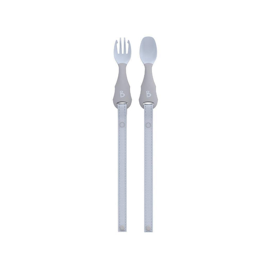 Bibado Handi No Drop Baby Cutlery - Mist-Cutlery-Mist- | Natural Baby Shower