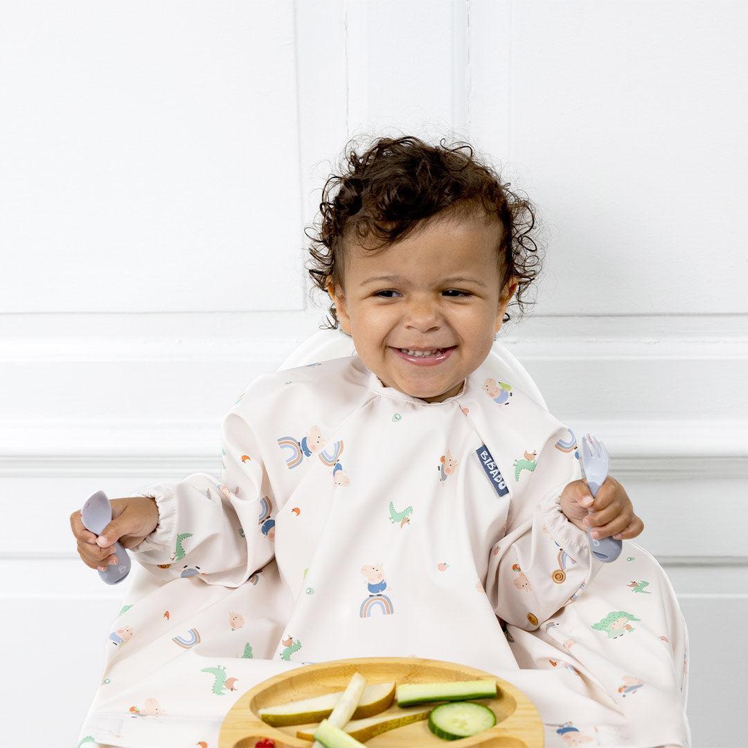 Bibado Handi No Drop Baby Cutlery - Mist-Cutlery-Mist- | Natural Baby Shower