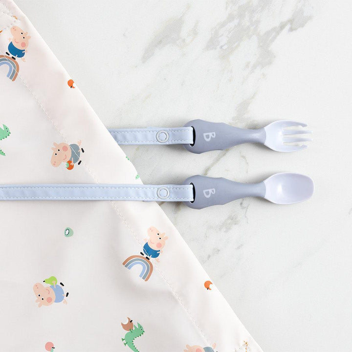 Bibado Handi No Drop Baby Cutlery - Mist-Cutlery-Mist- | Natural Baby Shower