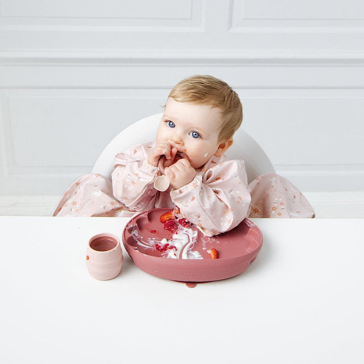 Bibado The Learning Curve™ Plate - Blush-Plates-Blush-One Size | Natural Baby Shower