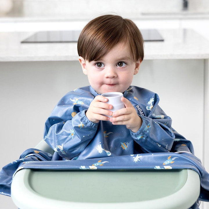 Bibado Long Sleeve Coverall Weaning Bib - Astro Adventure-Bibs-Astro Adventure- | Natural Baby Shower