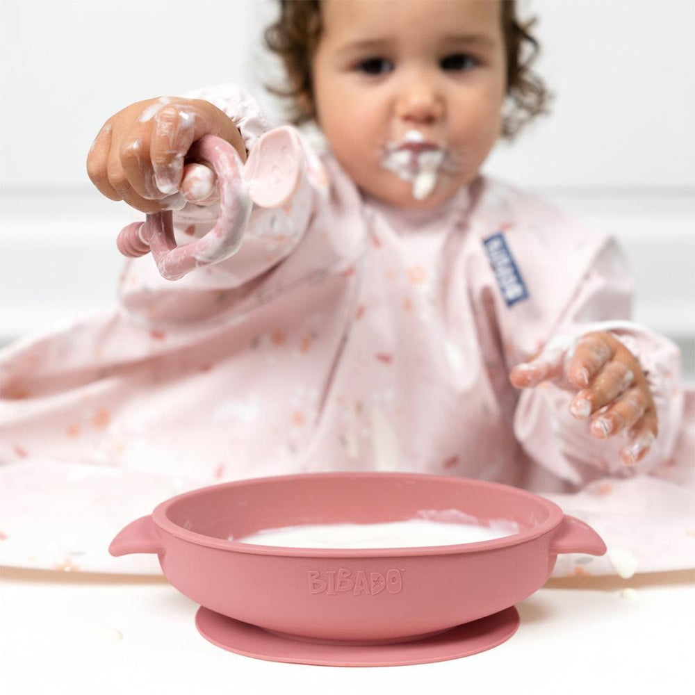 bibado-silicone-bowl-blush-lifestyle | Natural Baby Shower