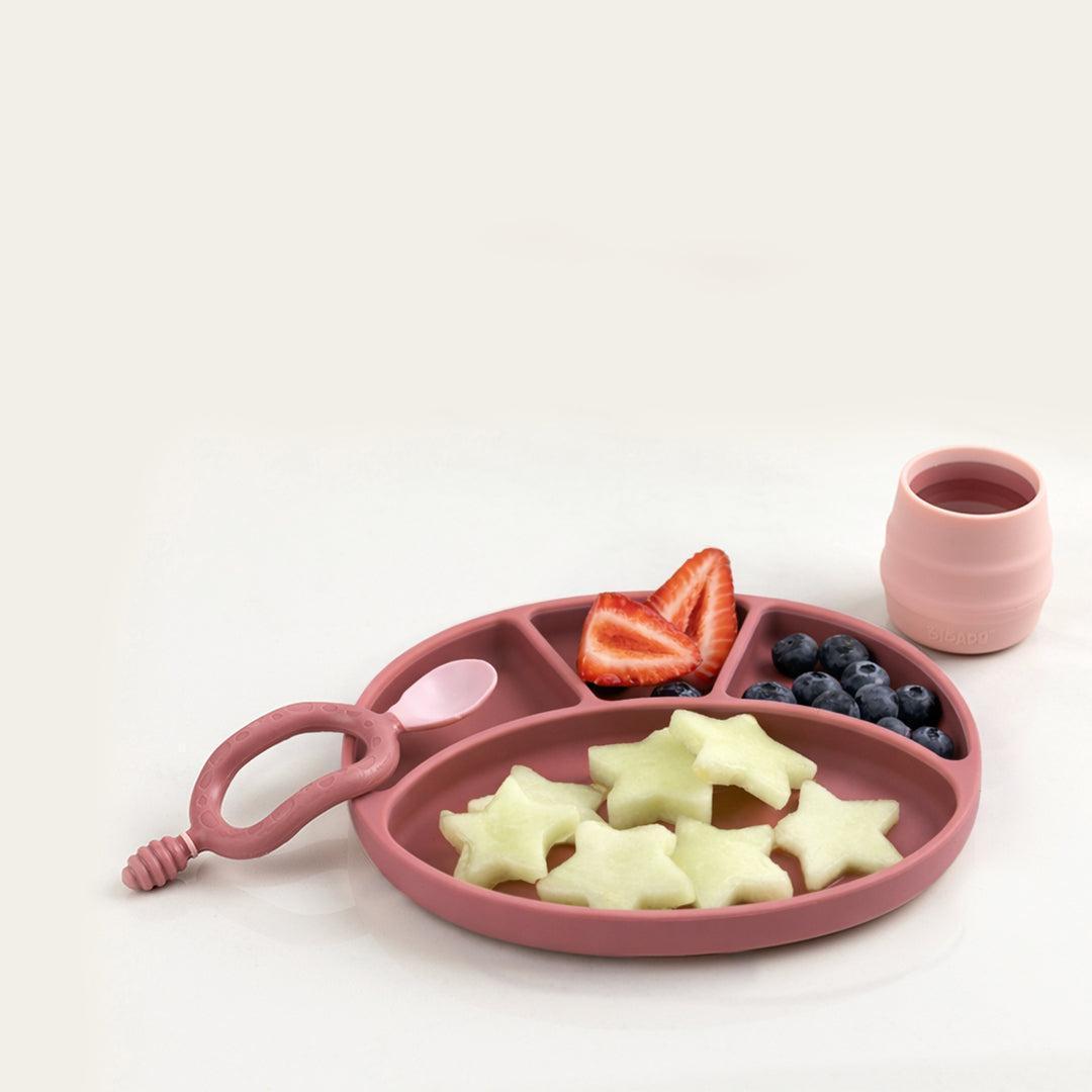 bibado-silicone-plate-blush-lifestyle-4 | Natural Baby Shower