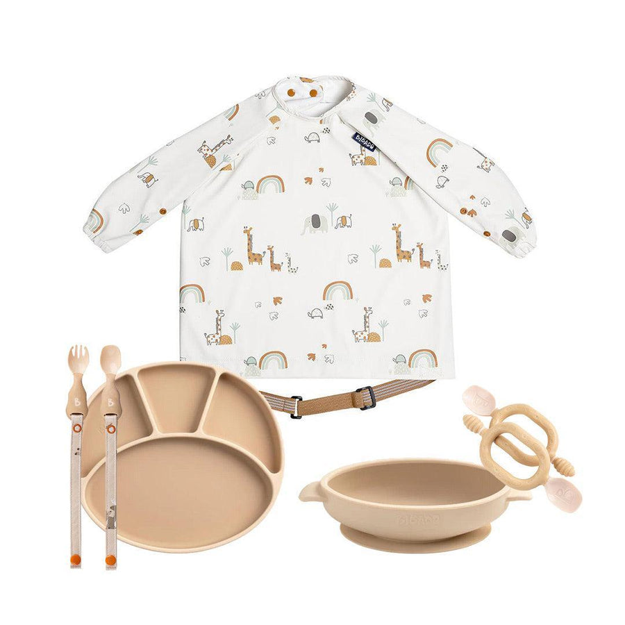 Bibado Silicone Weaning Essentials Bundle - Serengeti Spaghetti-Feeding Sets-Serengeti Spaghetti- | Natural Baby Shower
