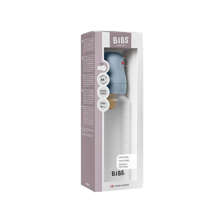 BIBS Baby Bottle Latex 1 Pack - Baby Blue-Baby Bottles-Baby Blue-150ml | Natural Baby Shower