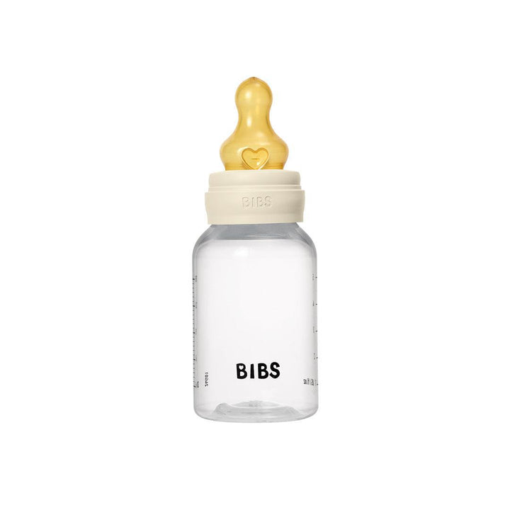 BIBS Baby Bottle Latex 1 Pack - Ivory-Baby Bottles-Ivory-150ml | Natural Baby Shower