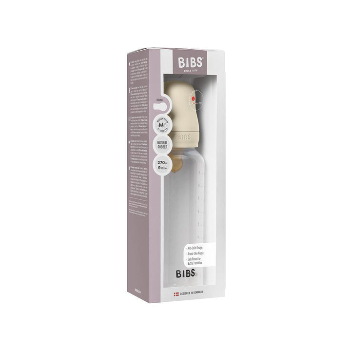 BIBS Baby Bottle Latex 1 Pack - Ivory-Baby Bottles-Ivory-150ml | Natural Baby Shower