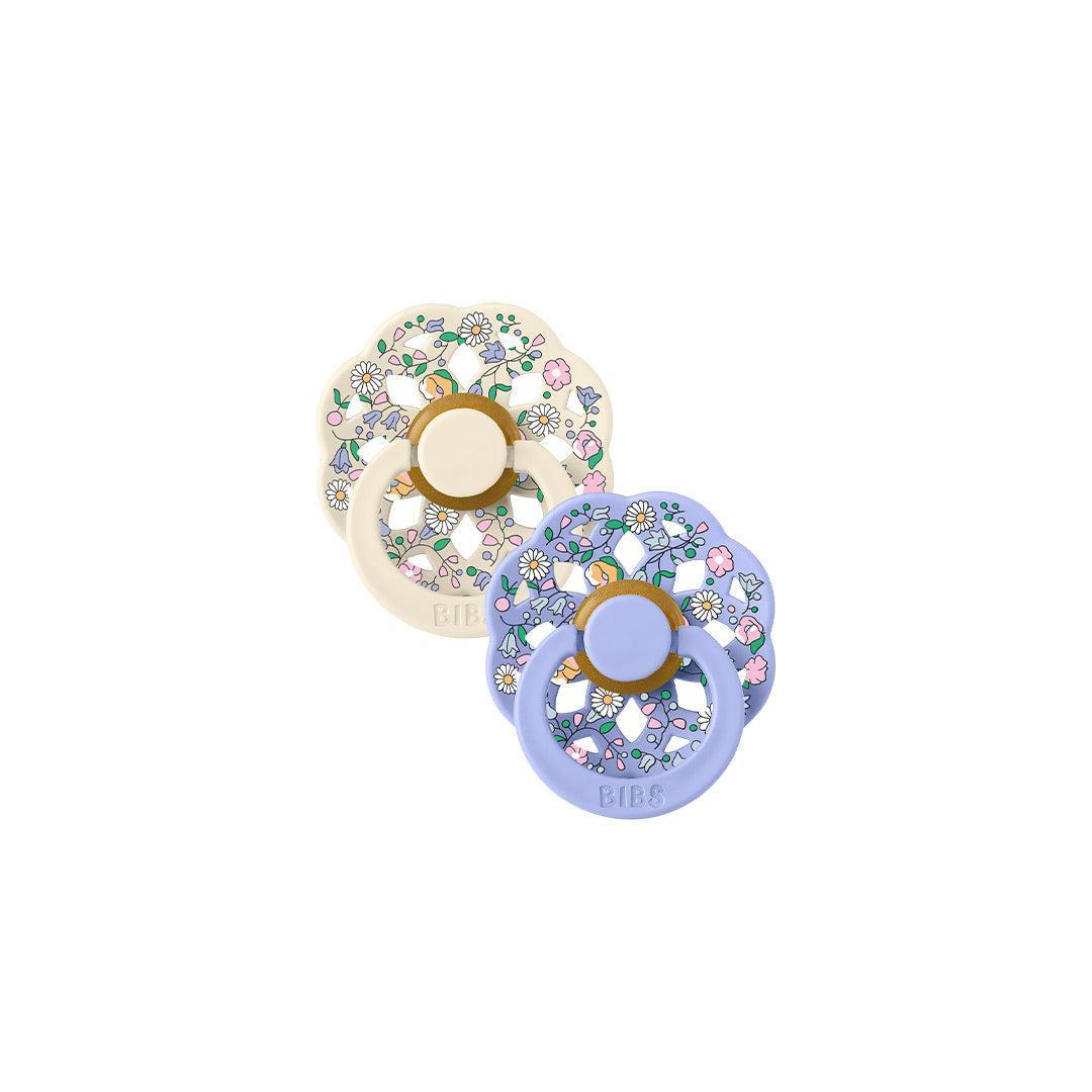 BIBS X LIBERTY Latex Pacifier Boheme 2 Pack Chloe Meadow - Ivory / Hush-Pacifiers-Ivory / Hush-1 | Natural Baby Shower