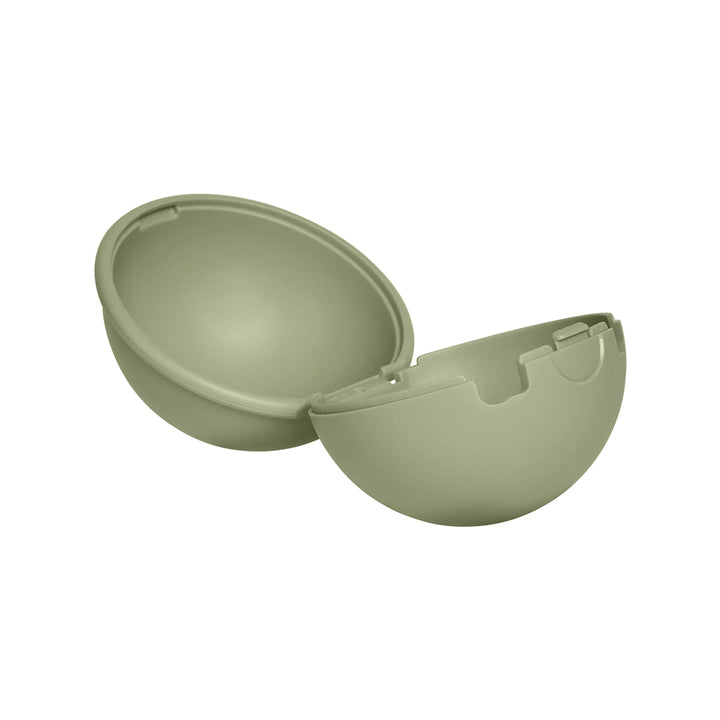 BIBS Colour Pacifier Round Latex & Pacifier Case Mini - Ivory/Sage