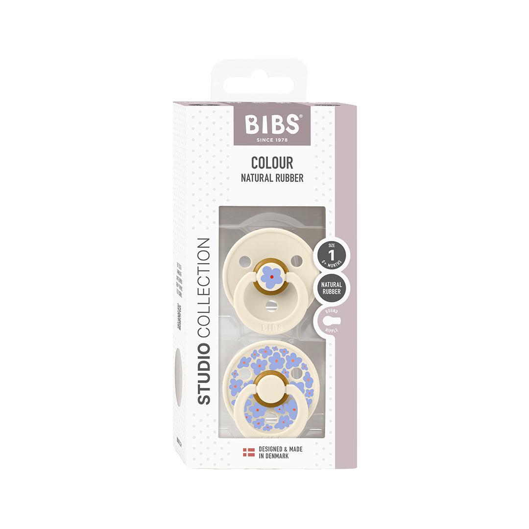 BIBS Studio Latex Pacifier - 2 Pack - Ivory Mix - Jasmine-Pacifiers- | Natural Baby Shower