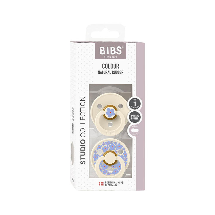 BIBS Studio Latex Pacifier - 2 Pack - Ivory Mix - Jasmine-Pacifiers- | Natural Baby Shower