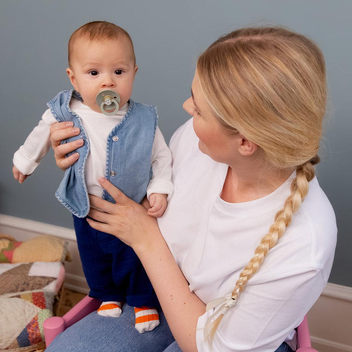 BIBS Studio Latex Pacifier - 2 Pack - Sage Mix - Jasmine-Pacifiers- | Natural Baby Shower