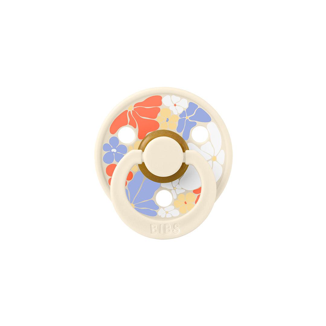 BIBS Studio Latex Pacifier - 2 Pack - Ivory Mix - Morning Bloom-Pacifiers- | Natural Baby Shower