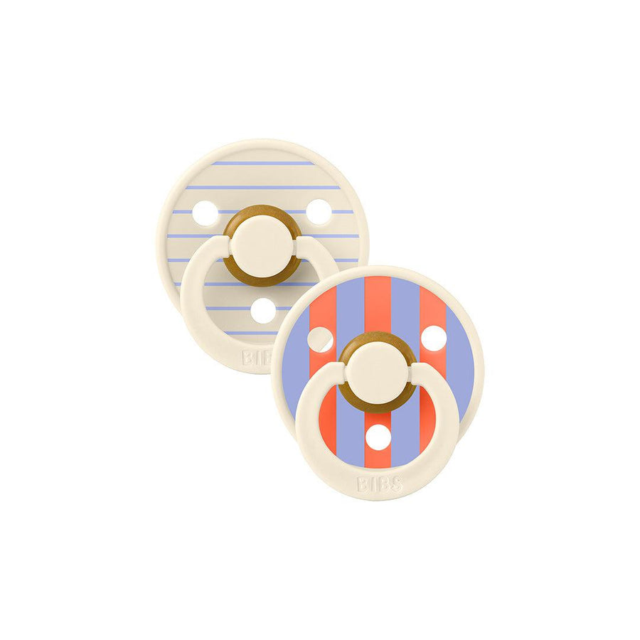 BIBS Studio Latex Pacifier - 2 Pack - Ivory Hush Mix - Pin-Pacifiers- | Natural Baby Shower