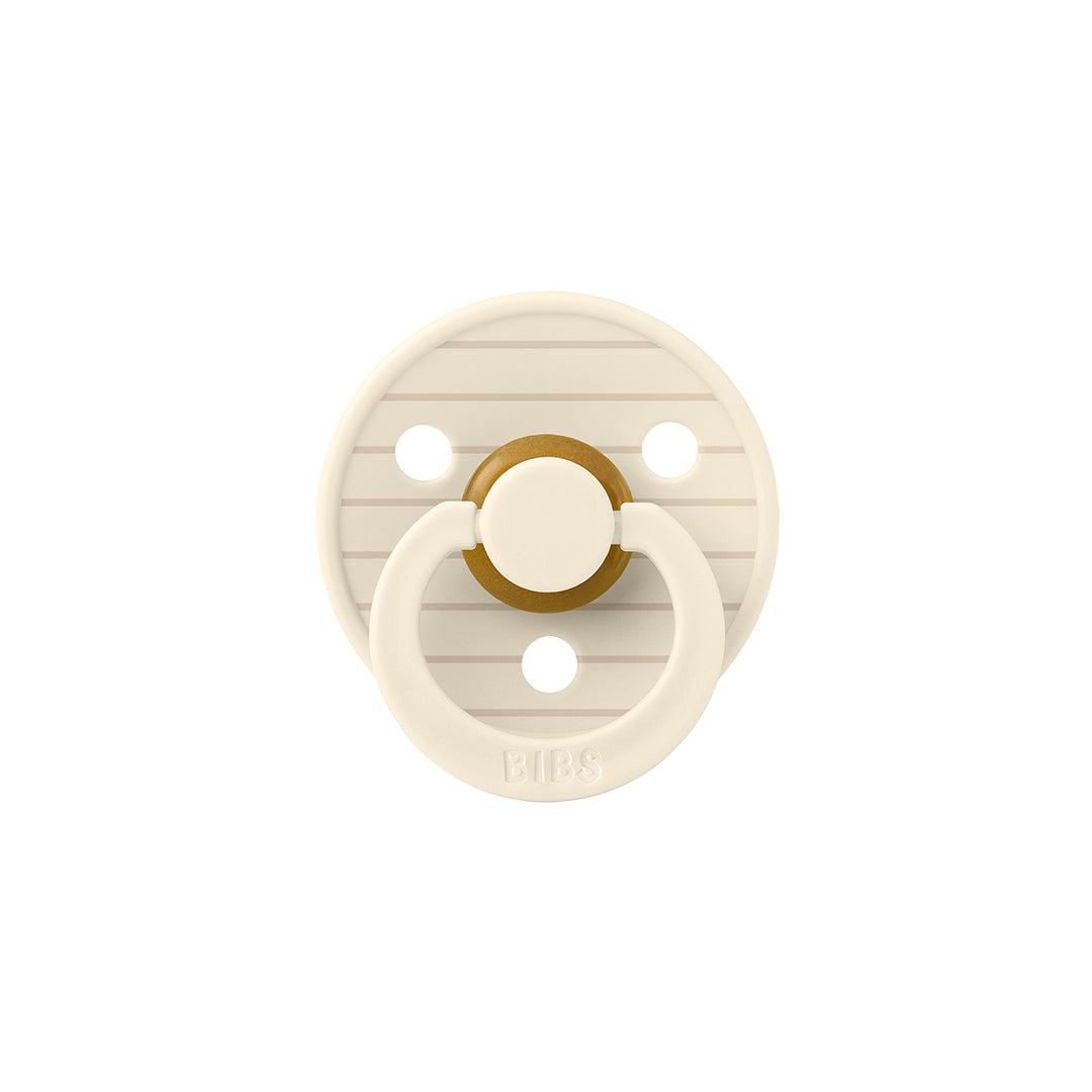 BIBS Studio Latex Pacifier - 2 Pack - Ivory Vanilla Mix - Pin-Pacifiers- | Natural Baby Shower