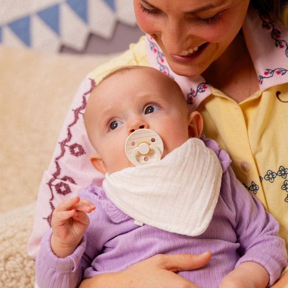 BIBS Studio Latex Pacifier - 2 Pack - Ivory Vanilla Mix - Pin-Pacifiers- | Natural Baby Shower
